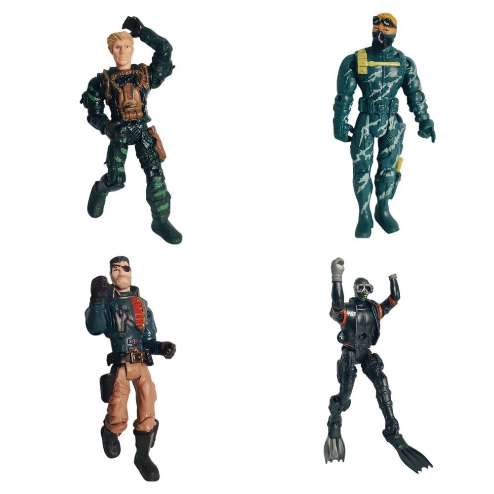Lanard the Corps 3pc Action Figures + Chap Mei Aquaman Articulated Collectibles